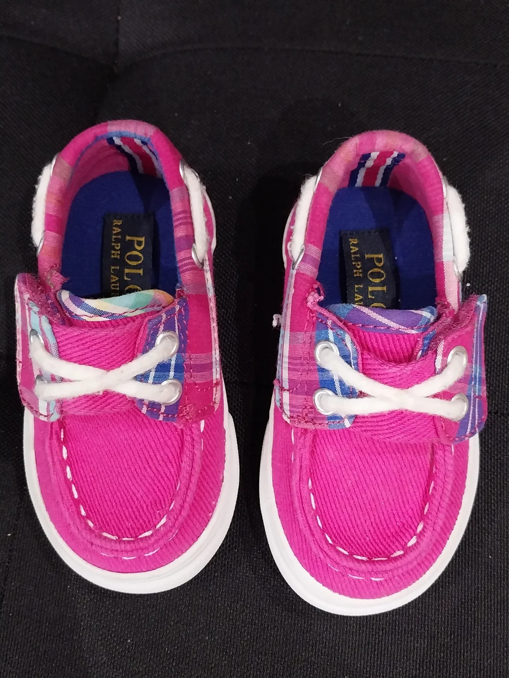 Ralph Lauren POLO Pink Canvas Boat Shoes/Sneakers